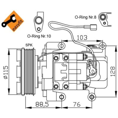 Compressor airconditioning NRF 32681G