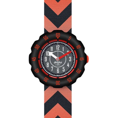 Horloge GET SET FPSP079 Zwart [Flick Flack] Kinderen's GO! Jongens zwart