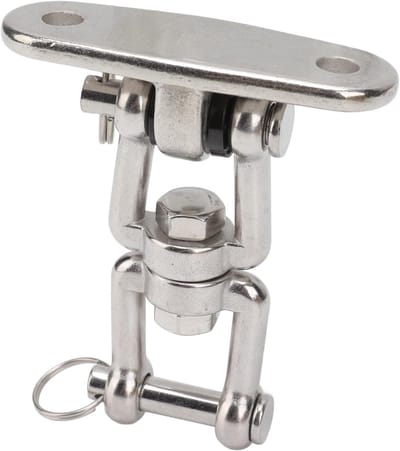 Hangmat Ophangset - Stoel Hanger - Buiten Ontspannen - 360 Graden Rotatie - Roestvrij Staal - Zilver