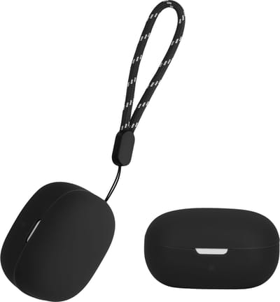 kwmobile Hoes geschikt voor Anker Soundcore P20i - Siliconen cover voor oordopjes in zwart