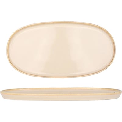 Bonna Serveerschaal - Sand Hygge - Porselein - 30 cm - set van 2