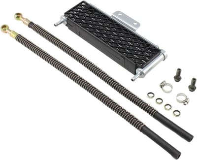 Olie Koeler - Motor Radiator - Motor Koeling - Universele 4 Rij - 250cc - Zilver