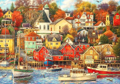 Grafika puzzel Chuck Pinson - Good Times Harbor - 2000 stukjes legpuzzel.