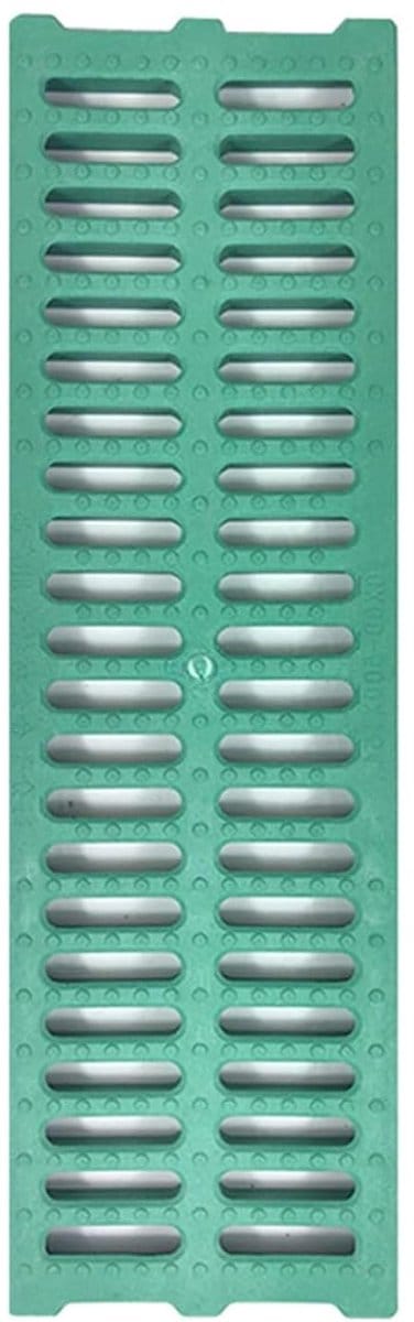 Afvoergoot Kunststof - Sleufgootrooster Tuin - Overtollig Water Afvoeren - Hoge Draagkracht Antislip - 15cm x 50cm - Groen