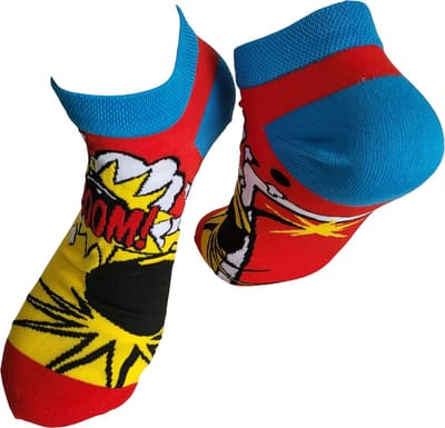Verjaardag cadeau - Boom sokken - sneaker sokken - felle vrolijke sokken - valentijn cadeau - lage sokken - grappige sokken - leuke dames en heren sokken - moederdag - vaderdag - Sokken waar je vrolijk van wordt - Maat 36-42