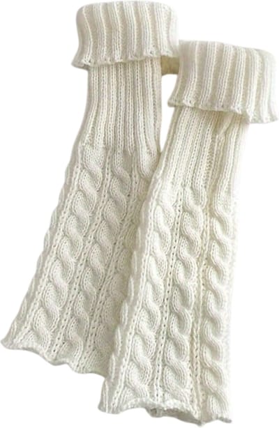 Nivard Beenwarmers - Dames - Overknee - Ballet - Wol - Kniekousen - Leg Warmers - Warm - Winter - Wit