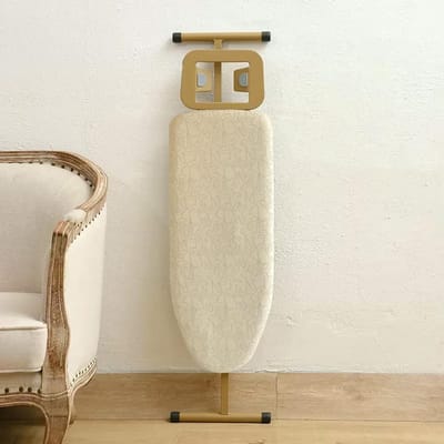 Strijkplank - Strijktafel - Kreukvrij Strijken - In Hoogte Verstelbaar - Opvouwbaar - Goud