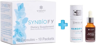 1x Nanofy Curcumin 15ml + 1x SYNBIOFY 40 capsules | Vidafy