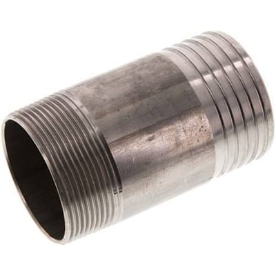 60 mm & R2'' RVS 1.4571 Slangpilaar Buitendraad 100mm