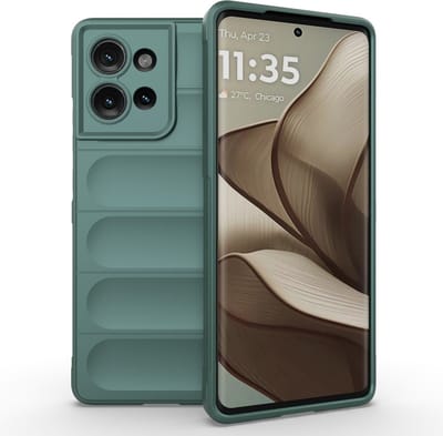 Coverup Hoesje - Geschikt voor Motorola Edge 50 Hoesje - Coverup Hands-On Rugged Back Cover - Groen