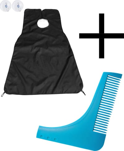 Baard Schort En Baard Kam Trimmer Baardschort Baardkam - Zwart / Blauw