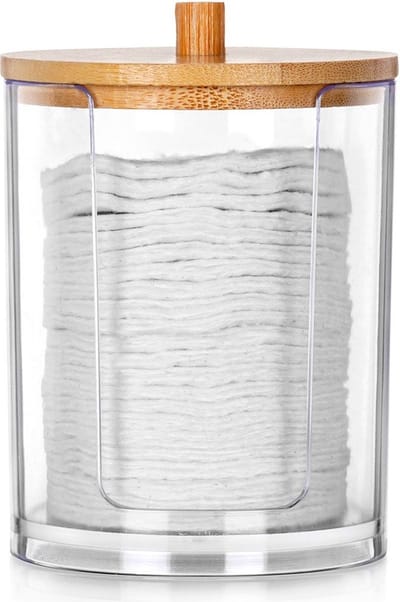 Wattenschijfjeshouder 7x10 cm - Wattenschijfjes Dispenser - Make Up Remover Pads - Wattenstaafjeshouder