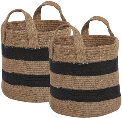 GEREDE - Mand set van 2 - Beige - Jute