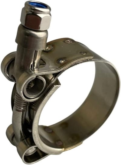T-bout slangklemmen - Slangklemmen RVS Uitlaatklemmen - Lekkage Vrij Maken - Roestvrij Staal - 41-49mm - Zilver