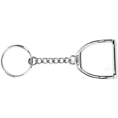 Porte-clés étrier en alliage de zinc antirouille pour offrir des cadeaux et décorer white