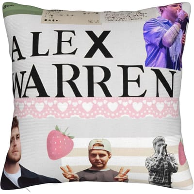Decoratieve Kussensloop ALEX WARREN Little Orphan Alex Live 2026 Merchandise Woonaccessoires Sierkussenhoes Vierkant Stijl Meerdere Maten 30×30cm