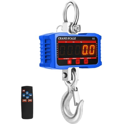Balance de Balance à affichage LCD numérique, crochet de poids électronique industriel Portable à charge élevée, robuste bleu