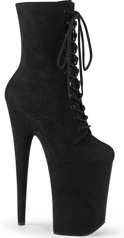 Pleaser - INFINITY-1020FS Plateau Laarzen, Paaldans schoenen - US 10 - 40 Shoes - Zwart