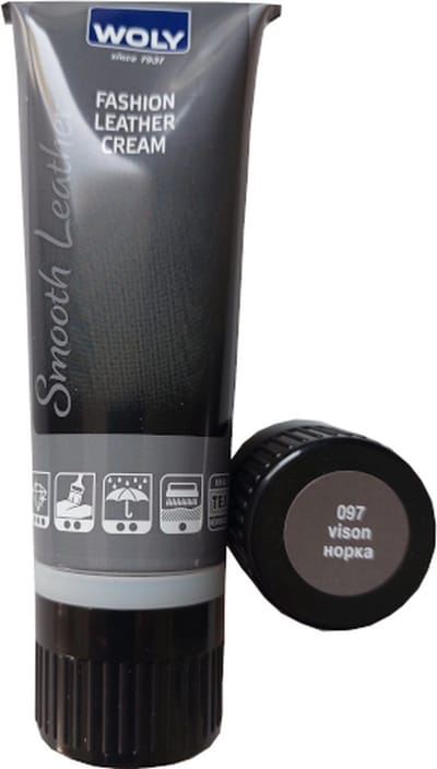 Woly Fashion Leather Cream Tube - Vison - 75 ml (Schoenpoets - Schoensmeer)