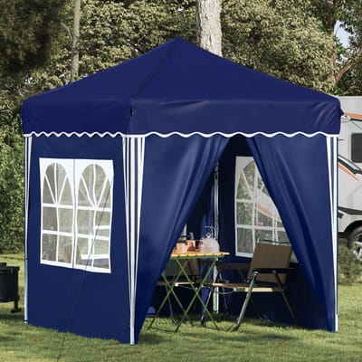 vidaXL - Pop-up - Feesttent - 195 - x - 195 - x - 245 - cm - Blauw - Oxford - Stof