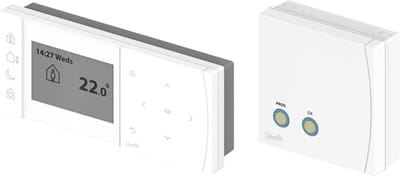 Danfoss klokthermostaat TPOne-RF + ontvanger, draadloos, aan-uit