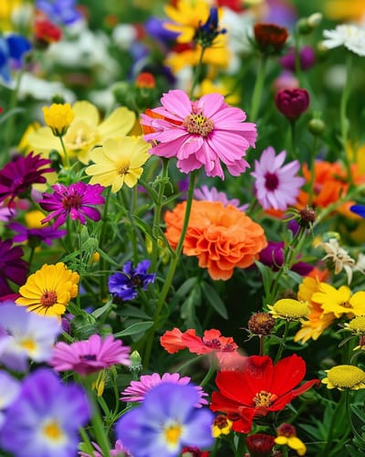 Zomerbloemen Zadenmengsel Eenjarig Kleurrijk 250g