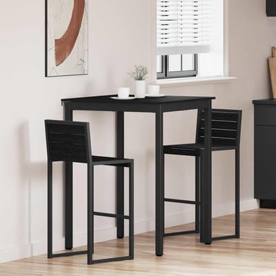 Eettafel Rechthoekig - Keukentafel - Gezellig Tafelen - Modern Design - 80x80x105cm - Houtkleur