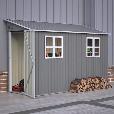 Gereedschapsschuur Metaal - Opbergbox Tuin - Tuinieren en Fietsen - Waterdicht en Ventilerend - 291 x 110 x 188 cm