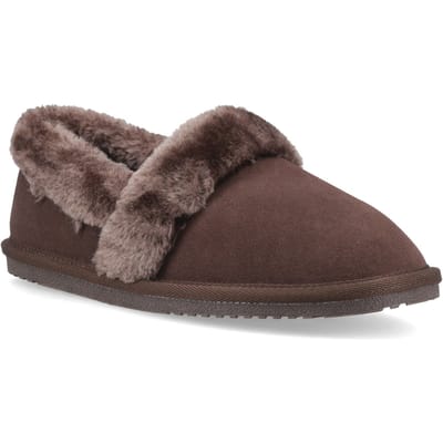 Hush Puppies Ariel Suede Dames Chocolade Slippers
