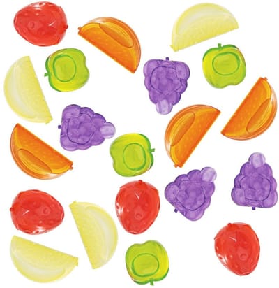 Orion - Herbruikbare IJsblokjes - 20 Stuks - Kleurrijke Vruchten - Duurzaam - Decoratief