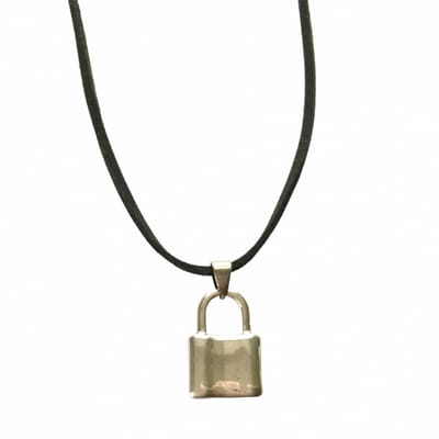 Zwart -suede -koord - slotje - Charme Bijoux