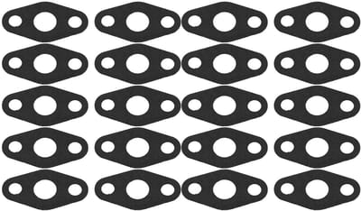 Dailygoods - 20 Stks Turbo Olie Afvoer Pakking , Turbo Olie Retour Afvoer Pakking Turbocharger Olie Retour Feed Flens Pakking Set voor T3 T4 Turbocharge Pakking Papier