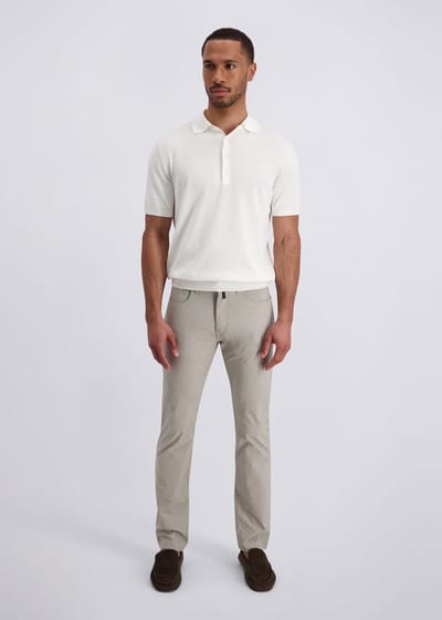 pierre cardin 5-pocket broek Lyon in Regular Fit