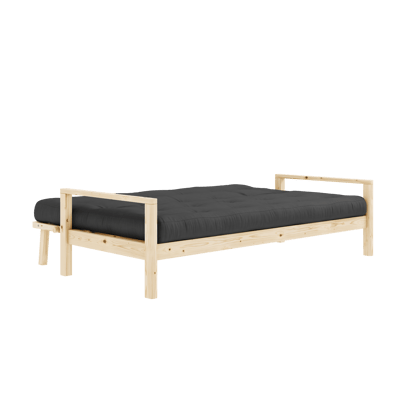 Karup Knop slaapbank - 734 Dark Grey - 101ClearLacquered