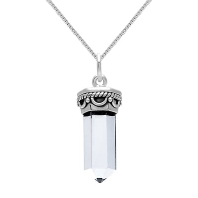WeLoveSilver - zilveren ketting - kristallen hanger - 925 zilver