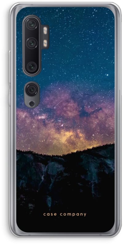 Case Company® - Hoesje geschikt voor Xiaomi Mi Note 10 Pro hoesje - Travel to space - Soft Cover Telefoonhoesje - Bescherming aan alle Kanten en Schermrand