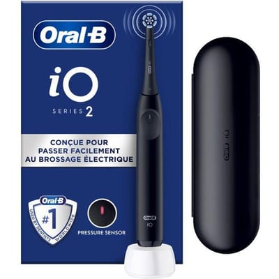 Oral-B iO2 Night Black Elektrische Tandenborstel - 1 Opzetborstel - 1 Reisetui