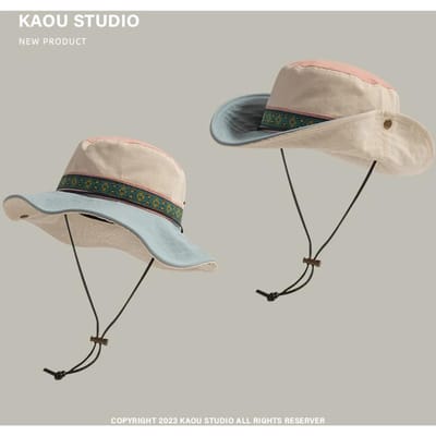 Lente Zomer Veelzijdige Zon Ouder-Kind Bucket Hat Mannen Vrouwen Rand Buiten Zonnebrandhoed Vrouwen Kamperen Wandelen Hoed One Size gray