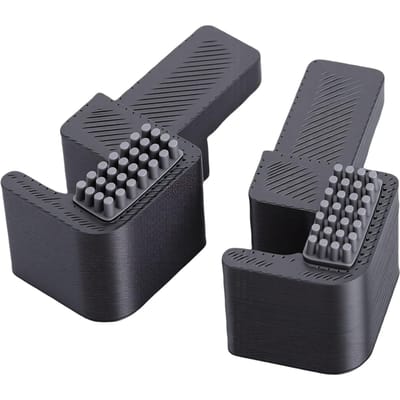 2 stuks Nozzle Wiper Geschikt voor Bambu Lab P2S 3D-printer Aluminiumlegering Basis 4 stuks Siliconen Borstels Hittebestendig