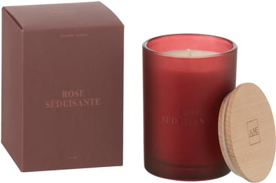 J-Line geurkaars Accords Essentiels - Rose Séduisante - rood - 38U
