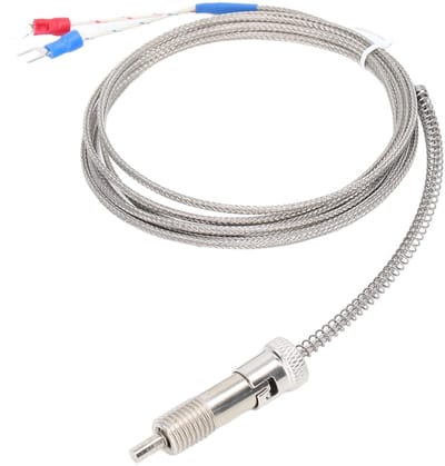 ZEYNOMAX- Thermokoppel K-type 0-400℃ - Temperatuursensor - Temperatuurdetector - Veertype - Eenvoudig te installeren - Hoogwaardig materiaal