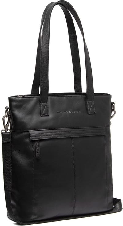 Chesterfield Nunavik Waxed Pull Up Leren Shopper met 15 inch Laptopvak - Zwart