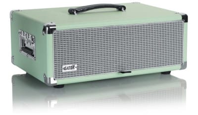 Gator Cases GR-RETRORACK-3SG Retro Rack Vintage Amp Vibe Rack Case 3U Seafoam Green