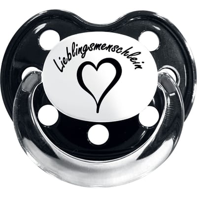 Metal Kids - Fun Speen voor babys - Lieblingsmenschlein - voor Kinderen - zwart