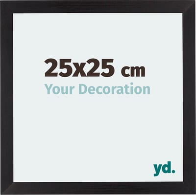 Your Decoration - Fotolijst 25x25 cm - MDF - Zwart Houtnerf - Mura