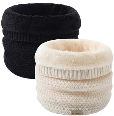 Zachte Thermische Fleece Ronde Sjaal voor Wintergebruik