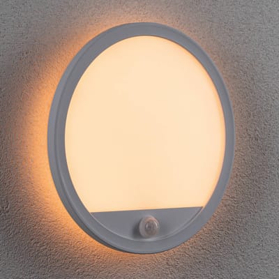 LED-paneel voor buiten Lamina Backlight Schemergestuurde bewegingsmelder (IR) insectvriendelijk IP44 rond 280 mm Tunable Warm 14W 1150lm 230V Wit Kunststof