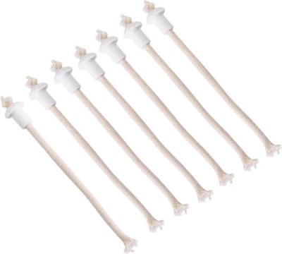 Olielamp lont - Houder - Keramiek - Flessen (12 tot 20mm) - 6 stuks