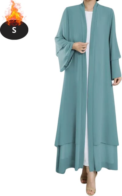 Bovista Islamitische Kleding - Djellaba Dames - Moslim Kleding - Arabisch Dames Kaftan - Alhamdulillah - Zee Blauw S