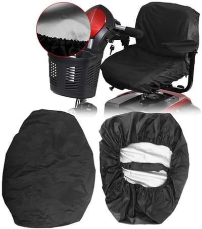 1 stuk stoelhoezen - Met klittenband - voor scootmobiel & elektrische rolstoel - 100*50cm - antislip - waterdicht - zonwerend - stofdicht - regenbestendig - stoelbeschermhoes - stoelhoes - zwart